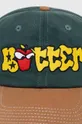 Памучна шапка с козирка Butter Goods Big Apple 6 Panel Cap зелен