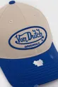 Бавовняна бейсболка Von Dutch блакитний
