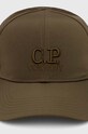 C.P. Company czapka z daszkiem Chrome-R Logo Cap 16CMAC147A005904A zielony SS24