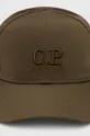 Kapa sa šiltom C.P. Company Chrome-R Logo Cap zelena