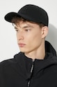 C.P. Company czapka z daszkiem bawełniana Gabardine 16CMAC282A006288A czarny