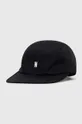 μαύρο Βαμβακερό καπέλο του μπέιζμπολ Norse Projects Twill 5 Panel Cap Unisex