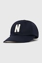Norse Projects cotton baseball cap Felt N Twill Sports Cap applique navy N80.0128.7004