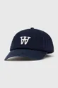 σκούρο μπλε Βαμβακερό καπέλο του μπέιζμπολ Norse Projects Felt N Twill Sports Cap Unisex