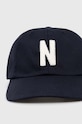Norse Projects czapka z daszkiem bawełniana Felt N Twill Sports Cap N80.0128.7004 granatowy SS24