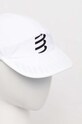 Шапка с козирка Compressport Pro Racing Cap CU00003B бял SS24