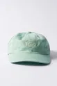 zelená Bavlněná baseballová čepice by Parra Script Logo 6 Panel Hat Unisex