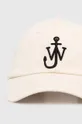 Памучна шапка с козирка JW Anderson Baseball Cap бежов