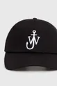 Βαμβακερό καπέλο του μπέιζμπολ JW Anderson Baseball Cap μαύρο