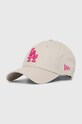 New Era șapcă de baseball din bumbac 9FORTY LOS ANGELES DODGERS bumbac bej 60503375