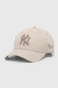 бежевый Хлопковая кепка New Era 9FORTY NEW YORK YANKEES Unisex