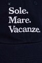 Памучна шапка с козирка Drivemebikini Sole Mare Vacanze 2022.DRV.040.NV тъмносин SS24