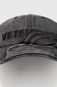 VETEMENTS cotton baseball cap Flame Logo Cap UE64CA110B black SS24