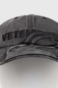 Бавовняна бейсболка VETEMENTS Flame Logo Cap чорний