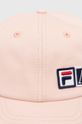Αξεσουάρ Βαμβακερό καπέλο του μπέιζμπολ Fila Fila x Aries Cap 42PS24HA010122270227 ροζ