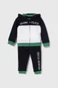 granatowy Guess dres bawełniany niemowlęcy Chłopięcy