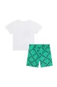 Karl Lagerfeld komplet kąpielowy dziecięcy – szorty i t-shirt biały