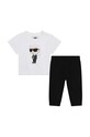 Karl Lagerfeld trening bebelusi bumbac alb Z30134.67.81