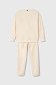 Dětská tepláková souprava Tommy Hilfiger KS0KS00533.104.122.PPYH béžová SS24