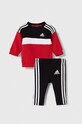 adidas trening copii tricotaj rosu IA3125