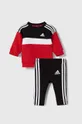 червоний Дитячий спортивний костюм adidas Для хлопчиків