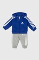 Спортивный костюм для младенцев adidas аппликация голубой IB4763