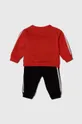 Спортивный костюм для младенцев adidas красный