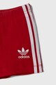 BIMBO adidas Originals completo in cotone neonato/a IB8639 rosso