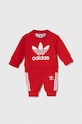 adidas Originals dres niemowlęcy dzianina czerwony IB8665