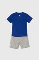 adidas komplet dziecięcy IS2470 granatowy SS24