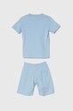 adidas Originals komplet bawełniany niemowlęcy IN8506 niebieski SS24