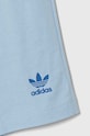 adidas Originals komplet bawełniany niemowlęcy niebieski IN8506