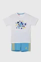 белый Детский хлопковый комплект adidas Для мальчиков