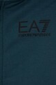 Chłopiec EA7 Emporio Armani dres bawełniany dziecięcy 3DBV55.BJ05Z turkusowy