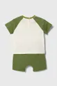 Детский хлопковый комплект Emporio Armani зелёный