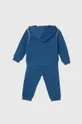United Colors of Benetton dres bawełniany dziecięcy niebieski