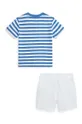 Detská bavlnená súprava Polo Ralph Lauren modrá