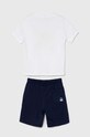 United Colors of Benetton komplet bawełniany dziecięcy 3096CK00A.G.Seasonal biały SS24