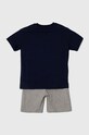 United Colors of Benetton komplet bawełniany dziecięcy 3096CK00A.G.Seasonal granatowy SS24