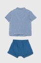 United Colors of Benetton komplet niemowlęcy 3QHMAK00M.W.Seasonal niebieski SS24
