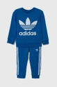 modra Otroška trenirka adidas Originals Fantovski