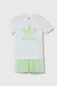 зелёный Детский комплект из хлопка adidas Originals Для мальчиков