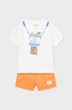 Mayoral set de bumbac pentru bebelusi bumbac portocaliu 1657.3L.Baby.PPYH