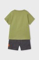 Παιδικό βαμβακερό σετ Mayoral 3601.5C.Mini.PPYH πράσινο SS24