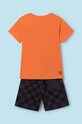 Detská bavlnená súprava Mayoral 6668.7D.Junior.PPYH oranžová SS24