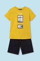 Παιδικό βαμβακερό σετ Mayoral 6670.7E.Junior.PPYH κίτρινο SS24