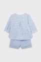 Mayoral Newborn set de bumbac pentru bebelusi 1215.1H.Newborn.PPYH albastru SS24