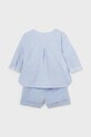 Pamučni komplet za bebe Mayoral Newborn 1215.1H.Newborn.PPYH plava SS24