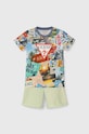Guess komplet bawełniany dziecięcy nadruk multicolor N4GG12.K8HM3.PPYH