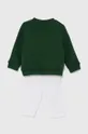 Detská bavlnená súprava Lacoste zelená